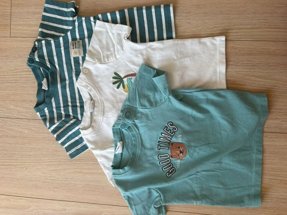 3x T-Shirts 9-12 Months