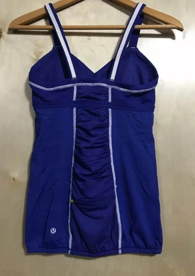 Women's Lululemon Blue Running Tank Top Size 6 - photo 2