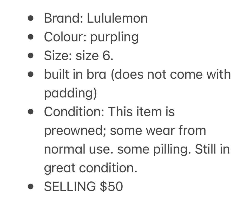 Lululemon Y Tank Top - Size 6 - photo 4