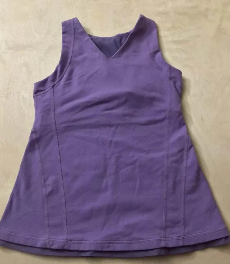 Lululemon Tank Top Sports Bra Size 6 Light Purple