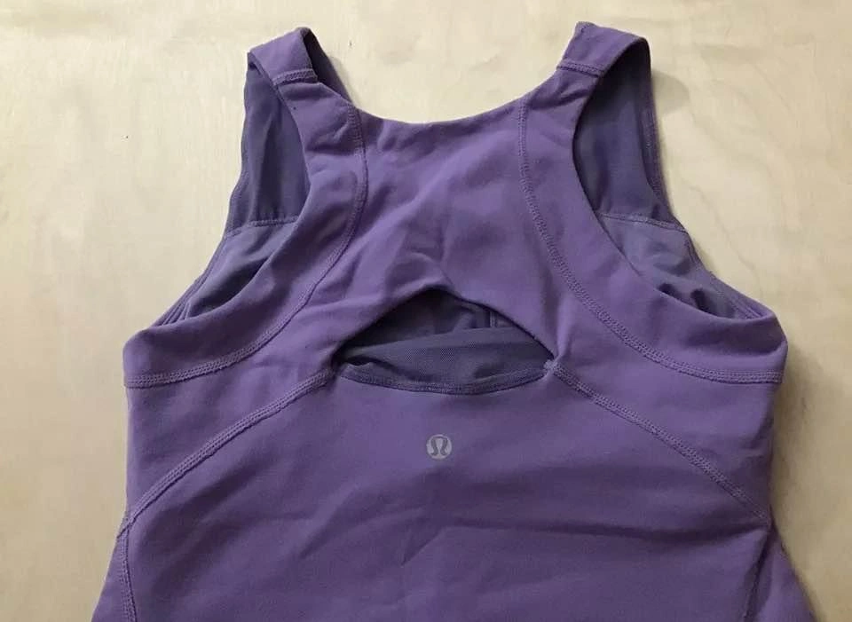 Lululemon Tank Top Sports Bra Size 6 Light Purple - photo 3