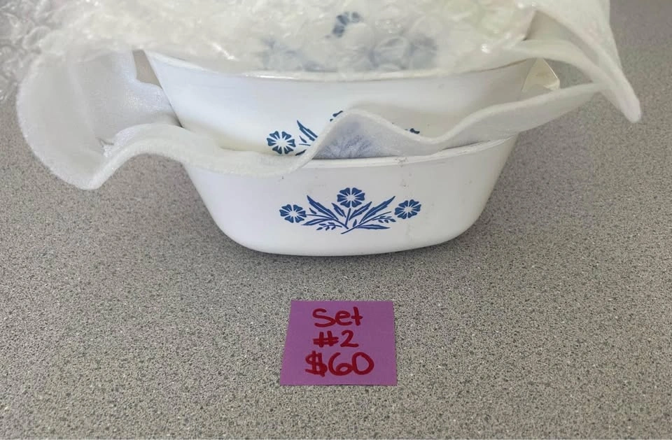 Vintage Blueflower Corning Ware Set #2 - $60 - photo 2