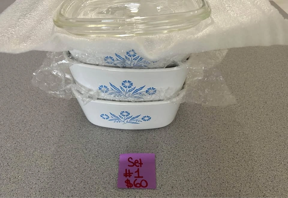 Vintage Blueflower Corningware Set #1 - $60