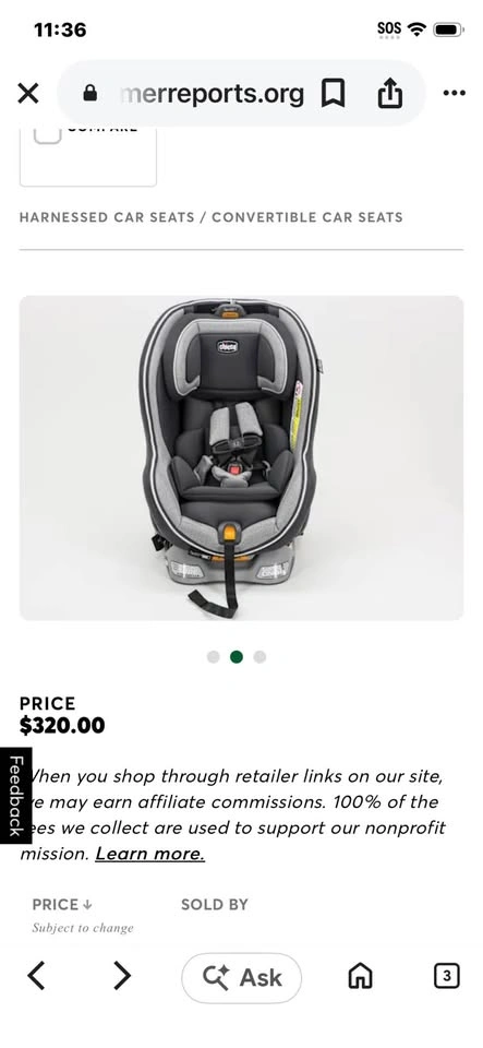 Chico Extend To Fit Convertible Car Seat - photo 2
