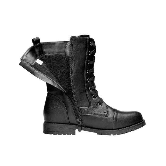 New Black DREAM PAIRS Mission Winter Mid Calf Lace Up Boots - photo 3
