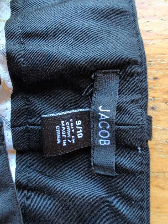 Jacob Pants black womans size 9 10 - photo 3