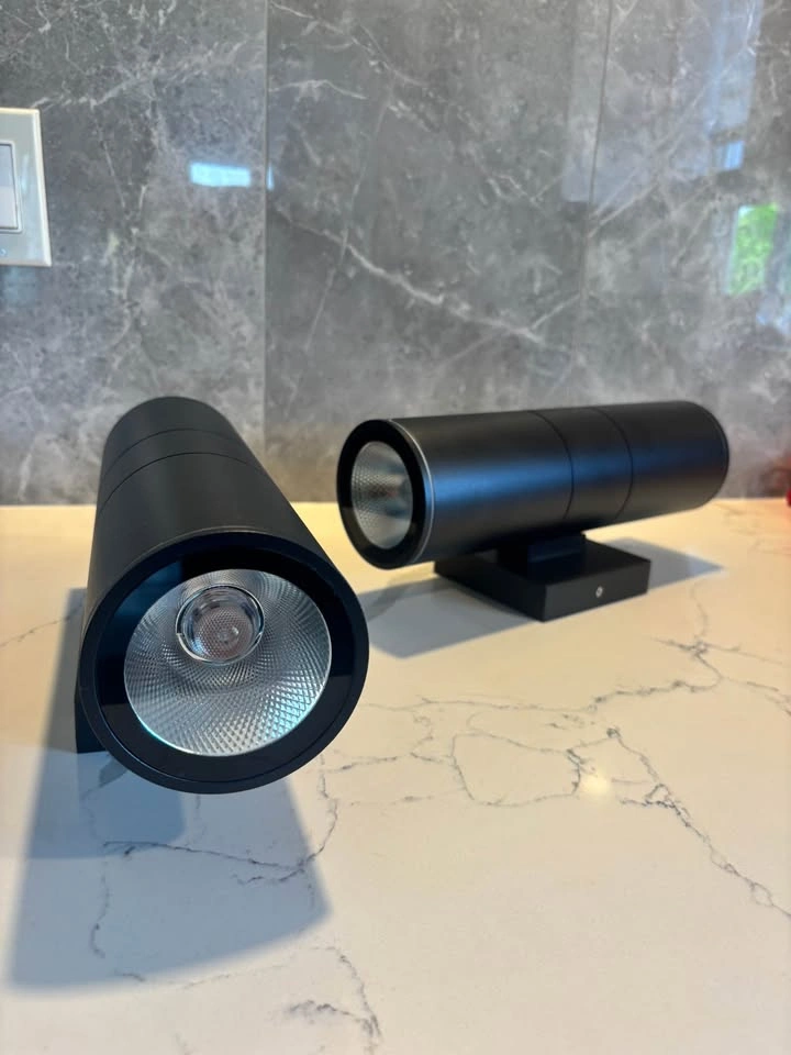 2 Outdoor Wall Sconce Lights - Matte Black - photo 2