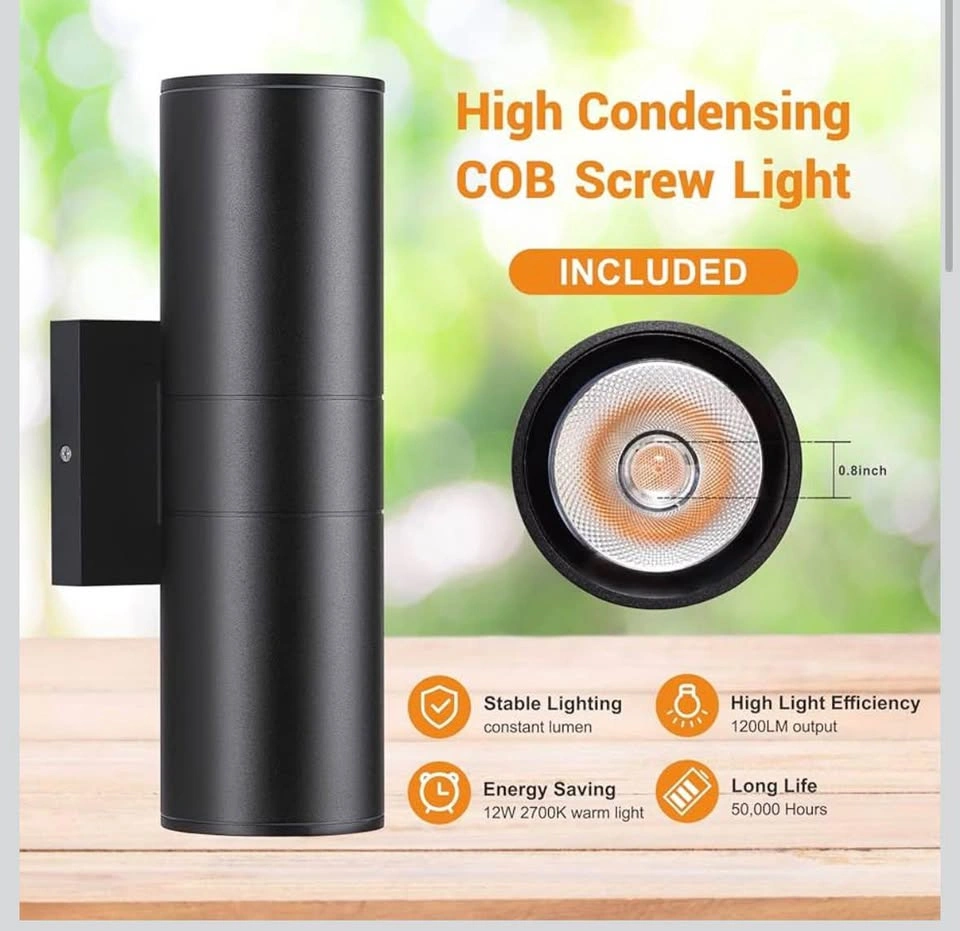 2 Outdoor Wall Sconce Lights - Matte Black - photo 5
