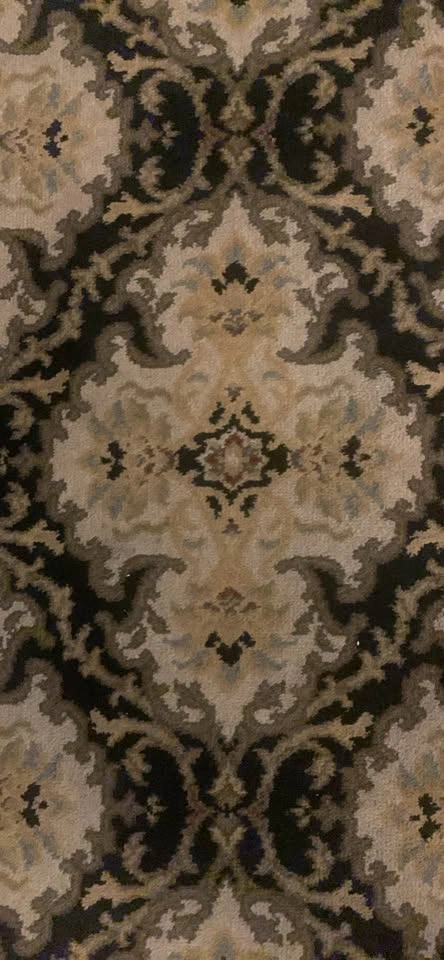 Black / Ivory Wool Throw Rug 8.6' x 5.5' - photo 4