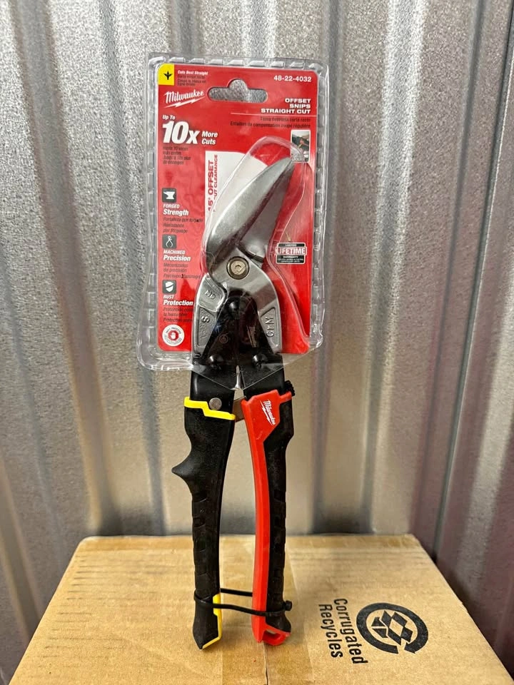 Milwaukee Offset Snips Straight Cut