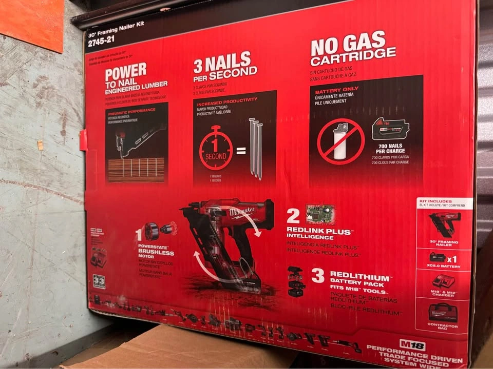 FIRM 550$ M18 FUEL 30 Degree Framing Nailer 5.0Ah Kit - photo 2