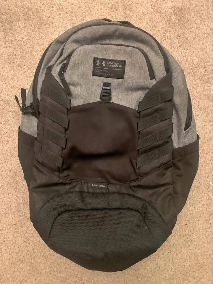 Under Armour Hudson Storm Backpack - Heather Grey & Black