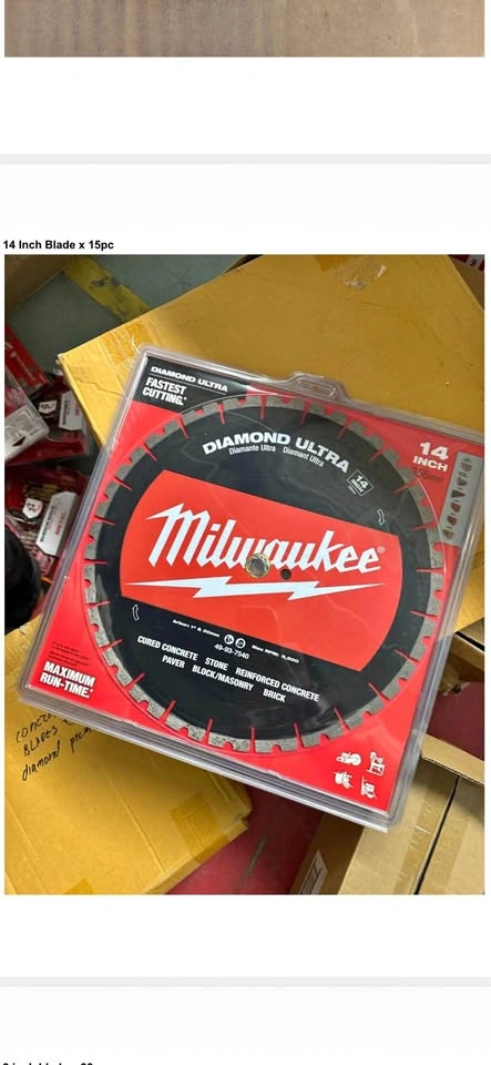 Milwaukee 14” DIAMOND ULTRA Concrete Blade