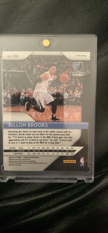 2018-19 Panini Prizm Dillon Brooks Tiger Stripe SP - photo 2