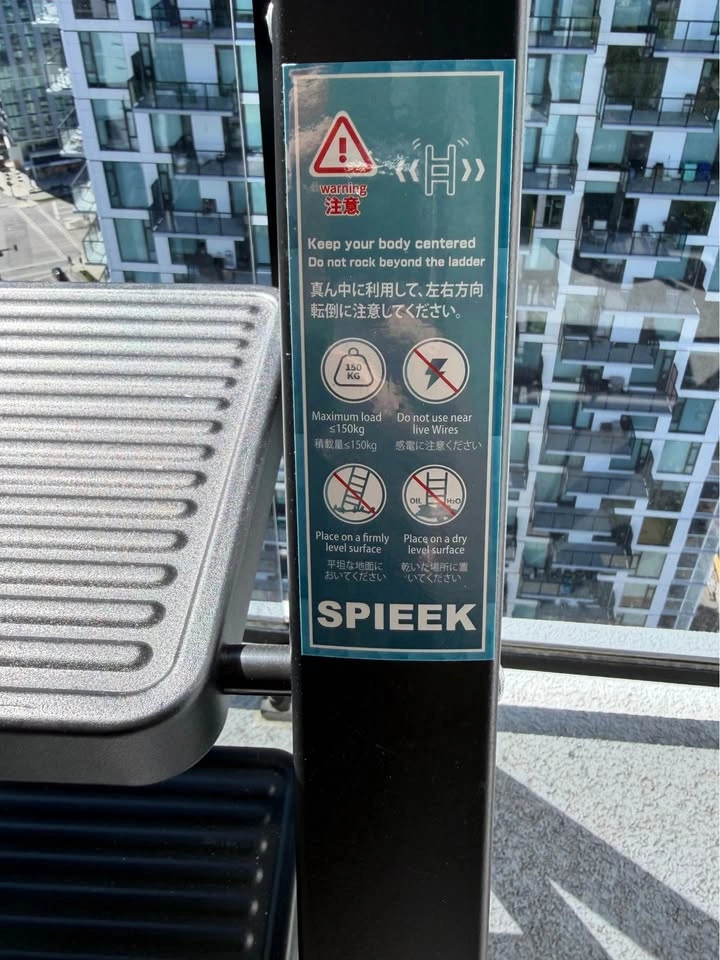 3 Step Folding Ladder Safety Step Stool 150kg Capacity - photo 2