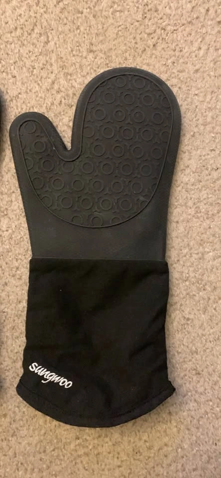 Sungwoo Extra Long Silicone Oven Mitts - Heat Resistant - photo 3