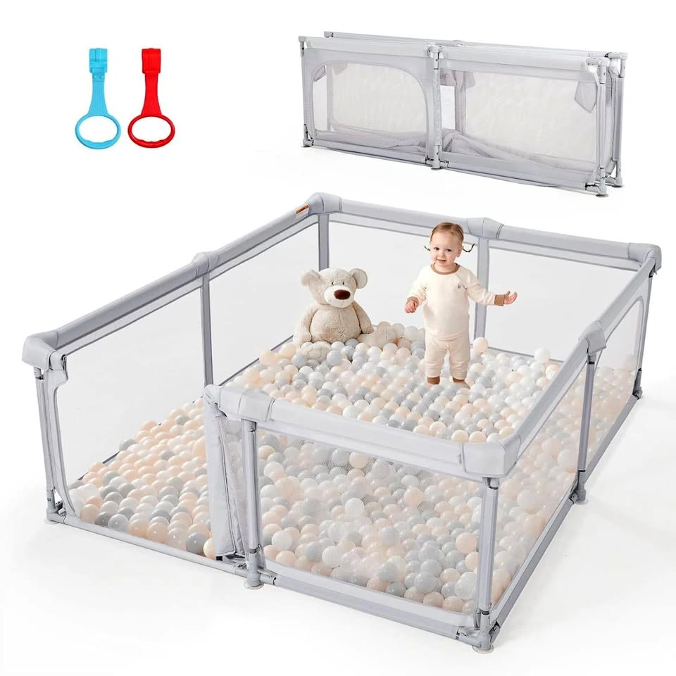 Orig $159 HUGE BABY SALE! 79"x59" Foldable Playpen - Like New