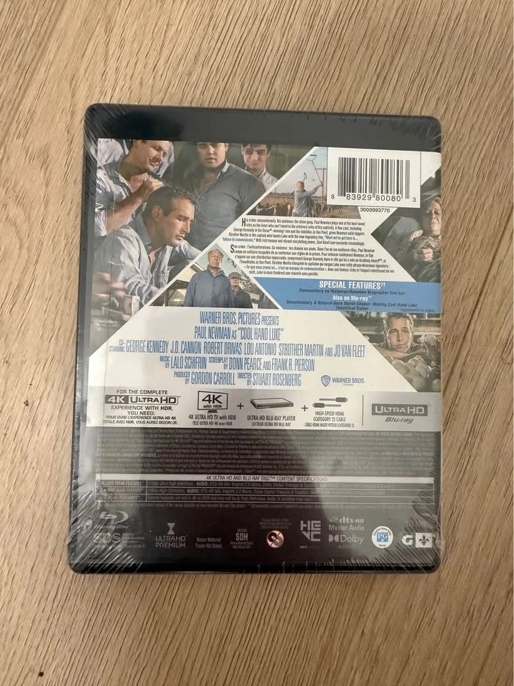 Cool Hand Luke 4K Ultra HD Blu-ray + Blu-ray NEW Sealed - photo 2