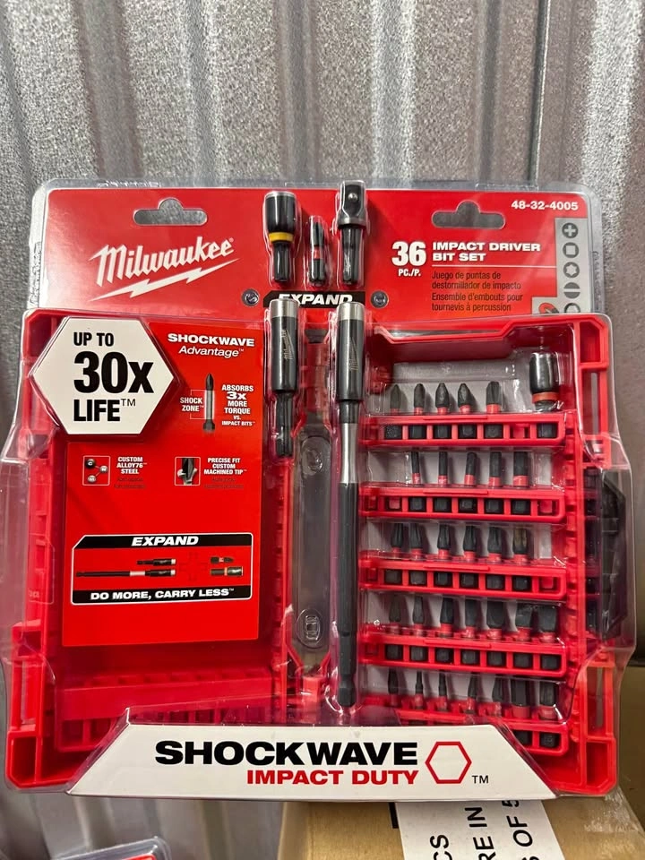 Milwaukee 36 Pieces Impact Bit Set