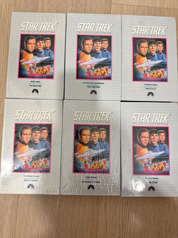 Star Trek Collector's Edition VHS Box Set Lot of 6 Sealed