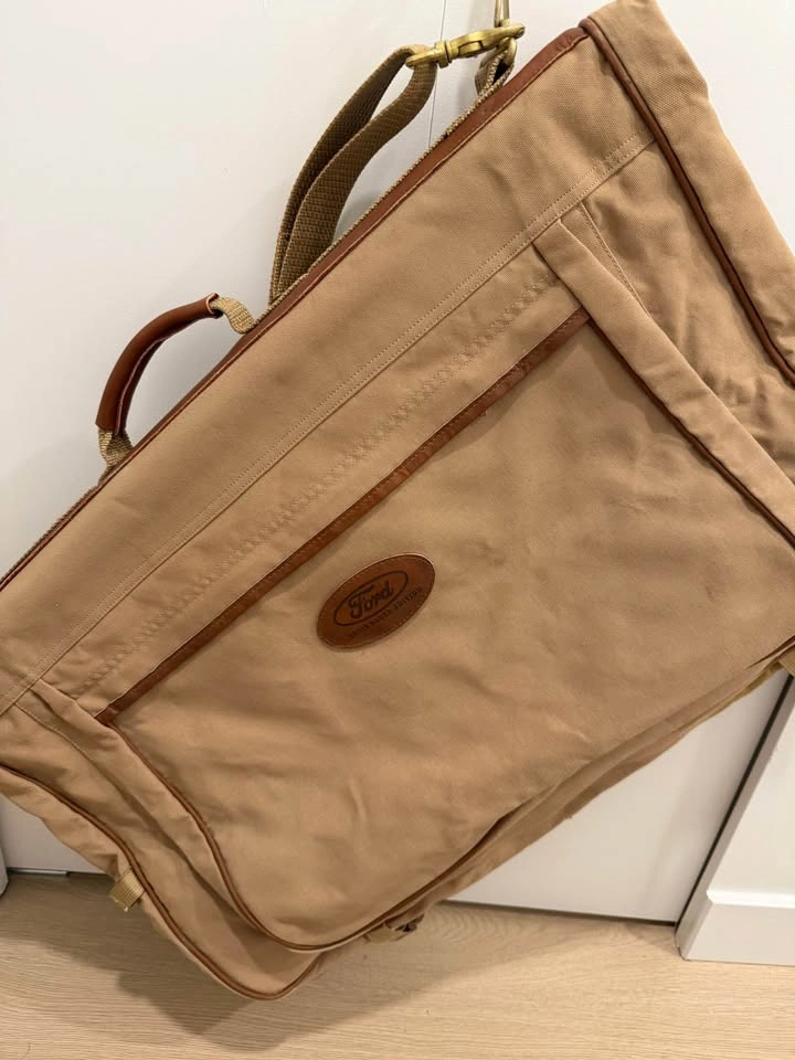 Eddie Bauer Ford Canvas Leather 36" Garment Travel Bag - photo 3
