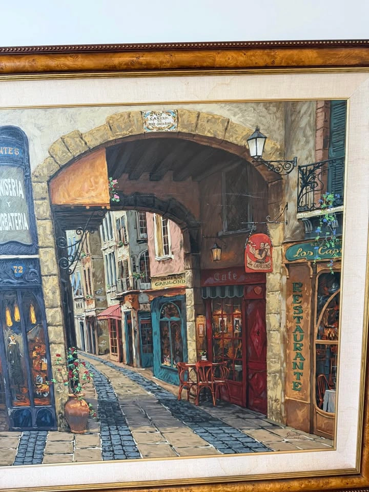 Victor Shvaiko Carrer De Catalonia Canvas 42/325 Framed - photo 4