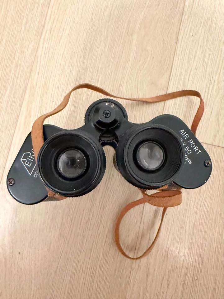 Vintage Eikow Air Port 7x50 Coated Lens Binoculars Japan Wide An - photo 3