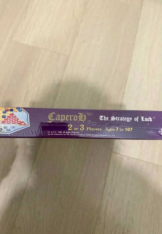Caperoh The Strategy Of Luck Board Game 1988 SEALED Vintage - photo 2