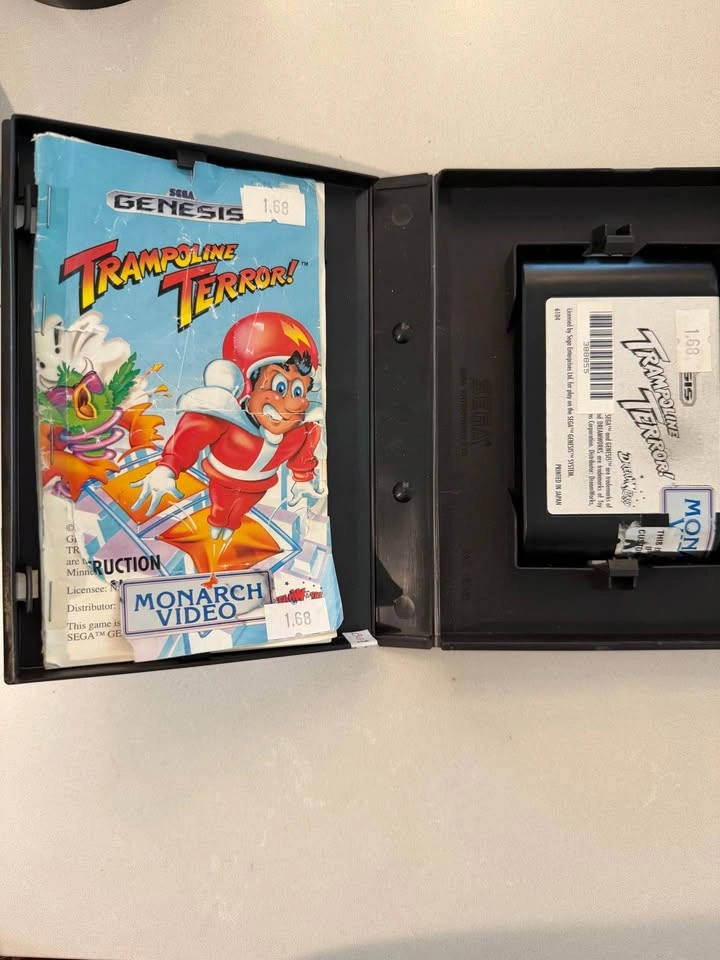 Trampoline Terror Sega Genesis CIB Complete With Manual Tested - photo 3