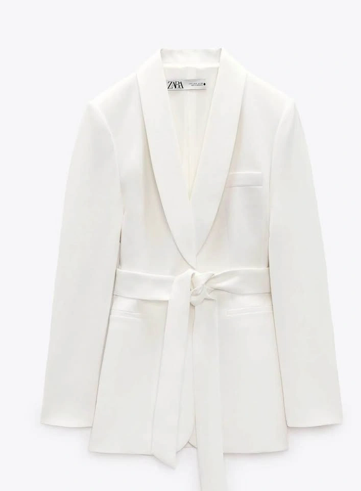 Zara Tuxedo White with Belt - photo 4