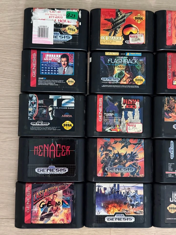 20 Sega Genesis Game Lot Bundle Jurassic Park Aladdin X-Men Prim - photo 2