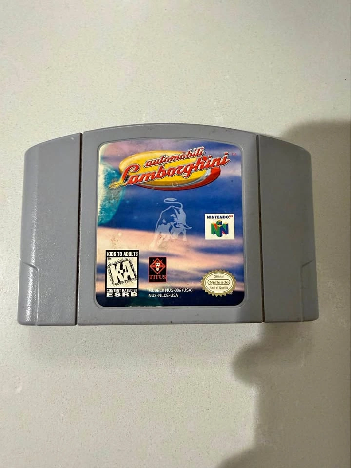 Automobili Lamborghini N64 Cartridge Tested