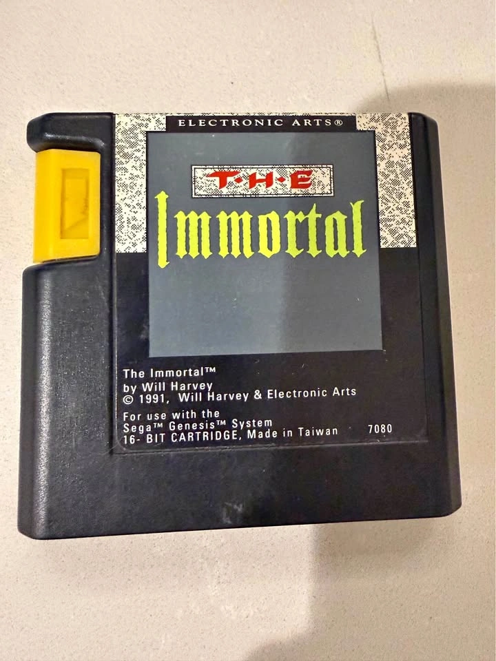 The Immortal Sega Genesis Game Cartridge - EA Tested
