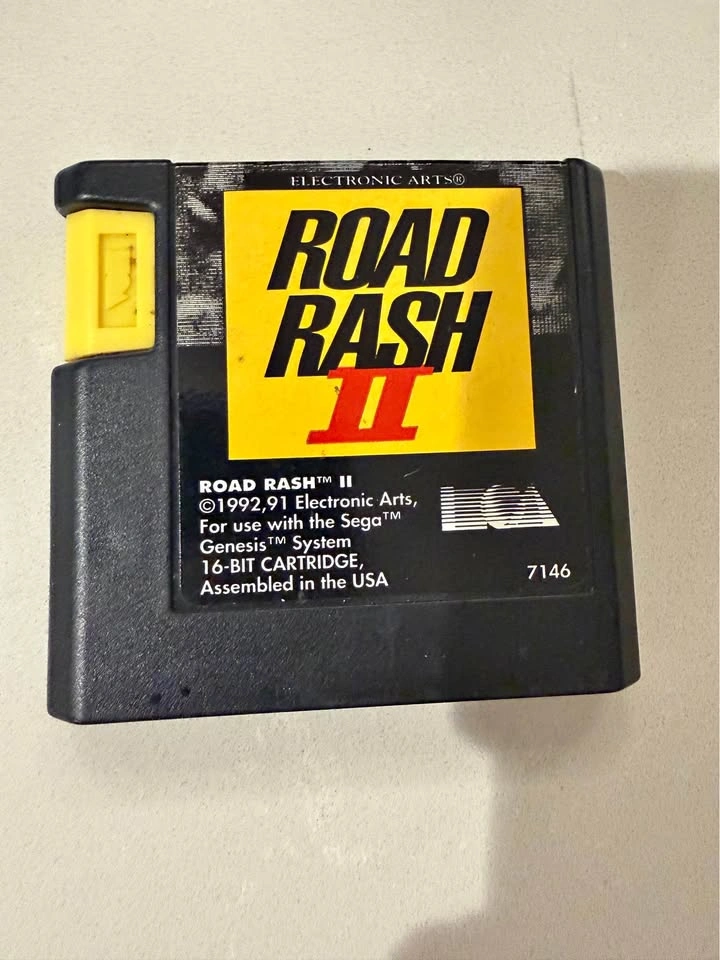 Road Rash II Sega Genesis Game Cartridge Tested EA