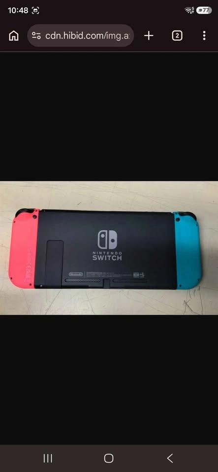 Nintendo Switch Blue & Neon Red - photo 2