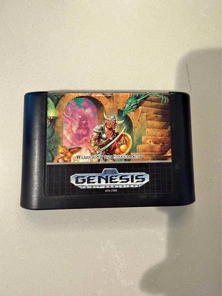 Dungeons & Dragons Warriors of the Eternal Sun Sega Genesis Cart