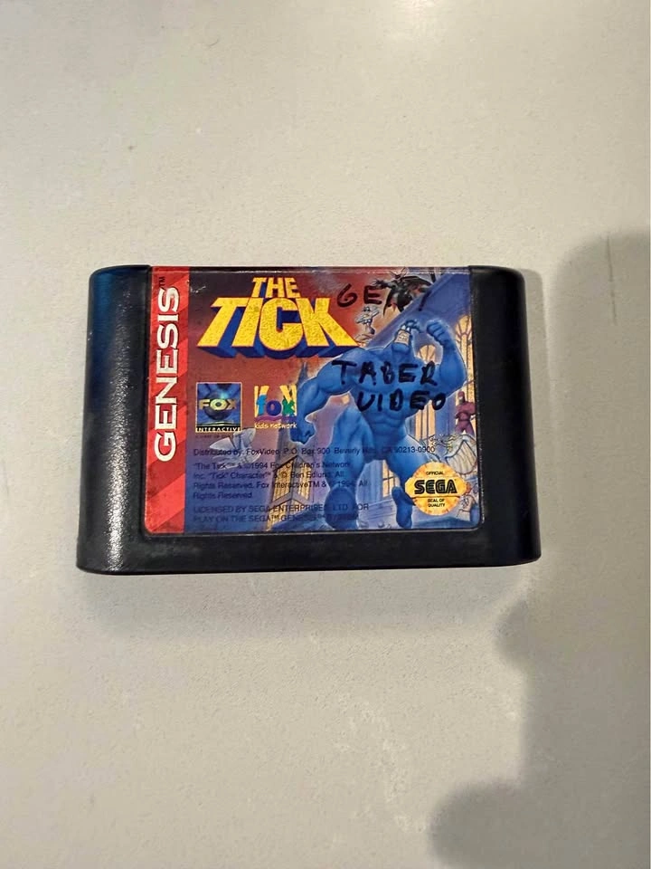 The Tick Sega Genesis Cartridge - Rare Fox Kids Game