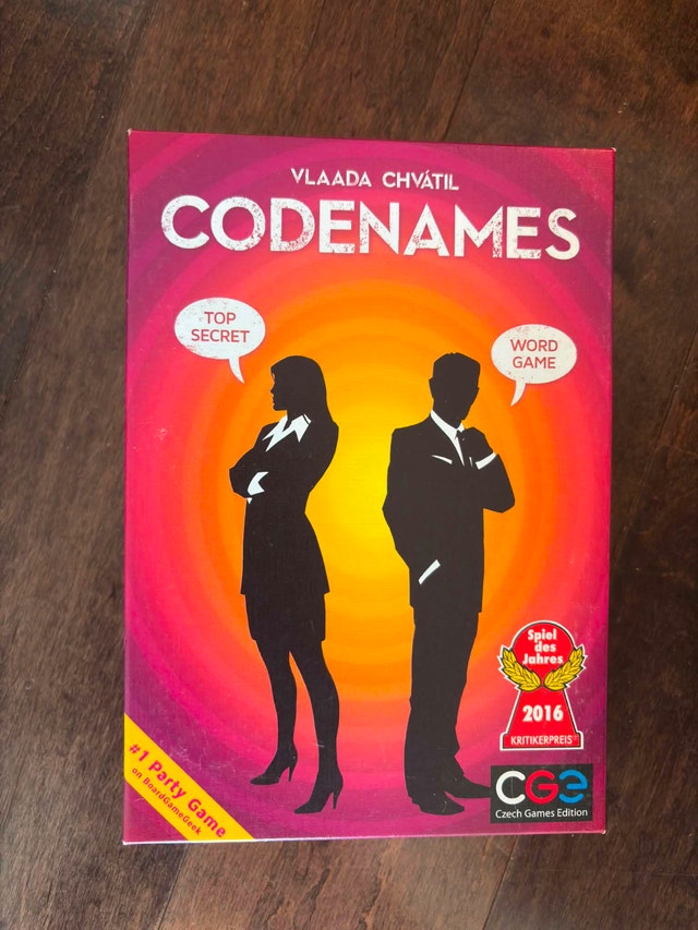 Codenames Board Game - Complete & Like New