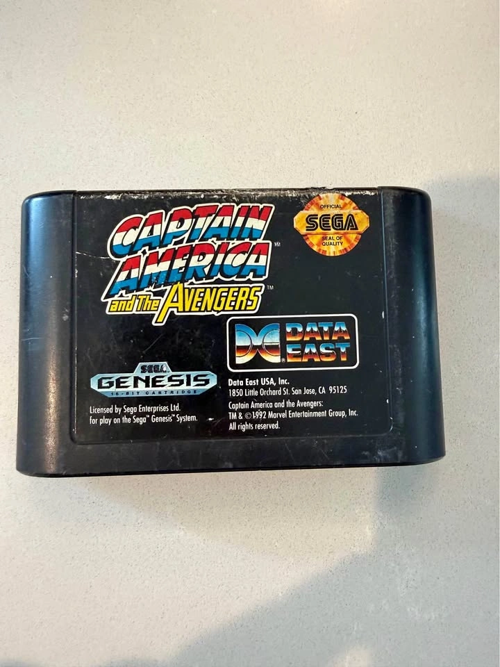Captain America & Avengers Sega Genesis Tested Authentic