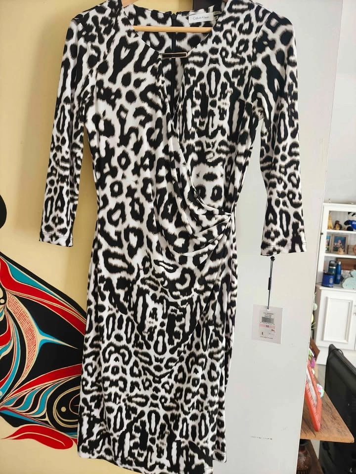 Calvin Klein Animal Print Dress - Size 10 - photo 2