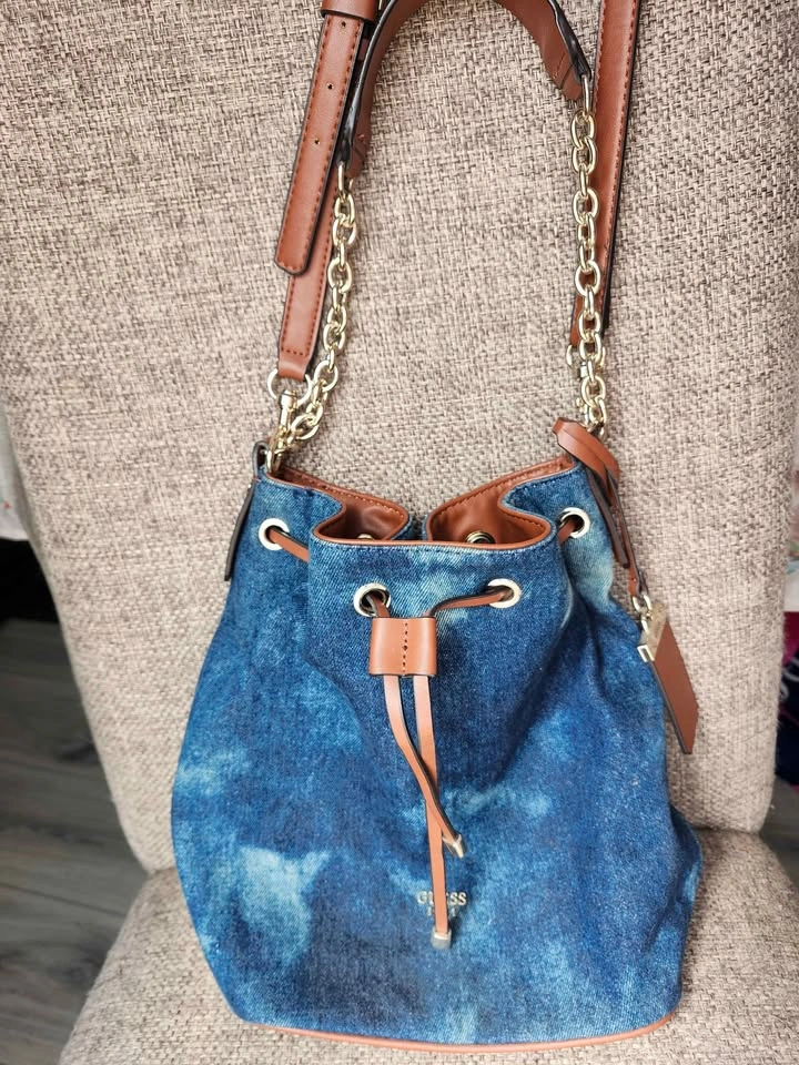 GUESS Denim Bucket Purse - photo 2