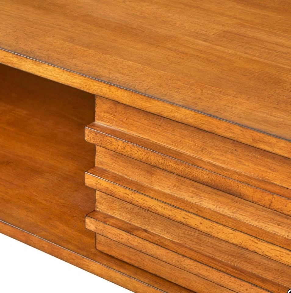 TV Stand – Blonde Oak, Like New - photo 3