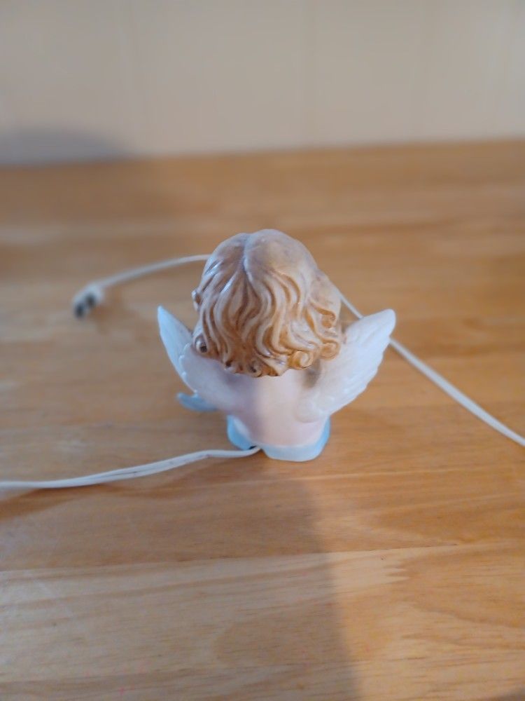 Lighted Ceramic Angel Figurine Night Light - photo 2