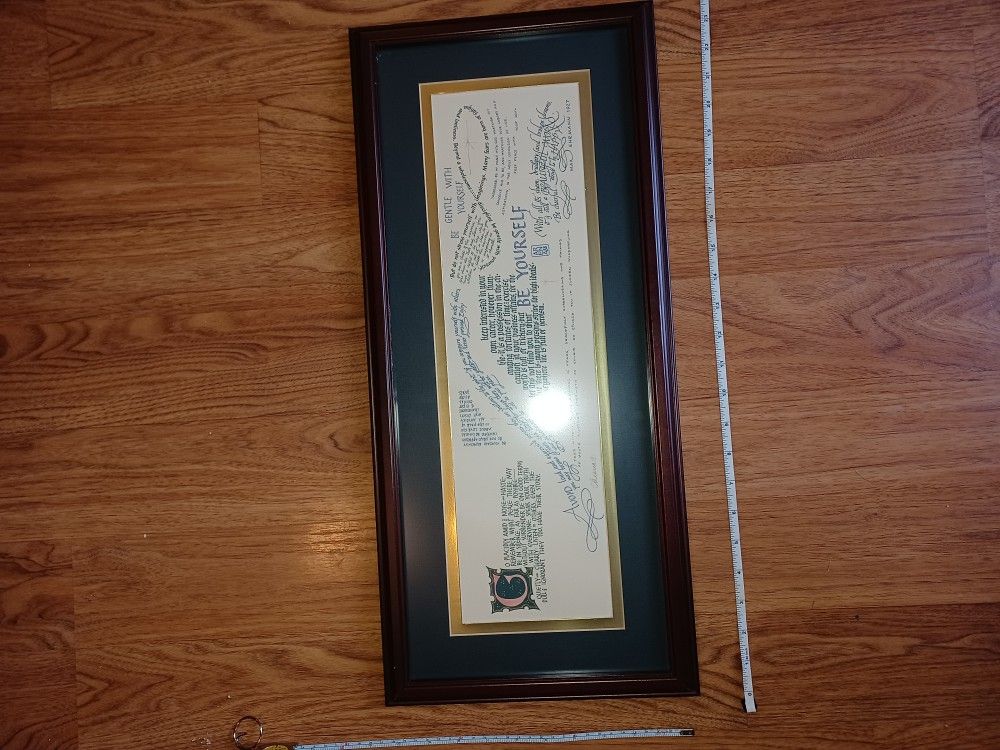Signed Max Ehrmann Framed Irish Print Art - photo 4