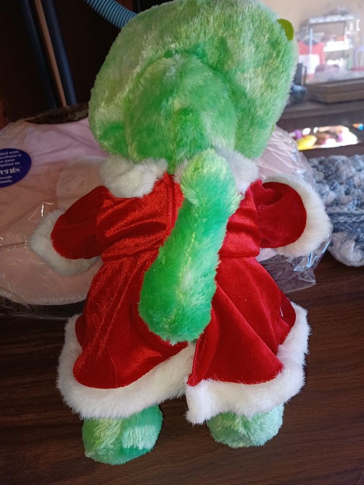 Plush Dinosaur In BABW Christmas Outfit - photo 2