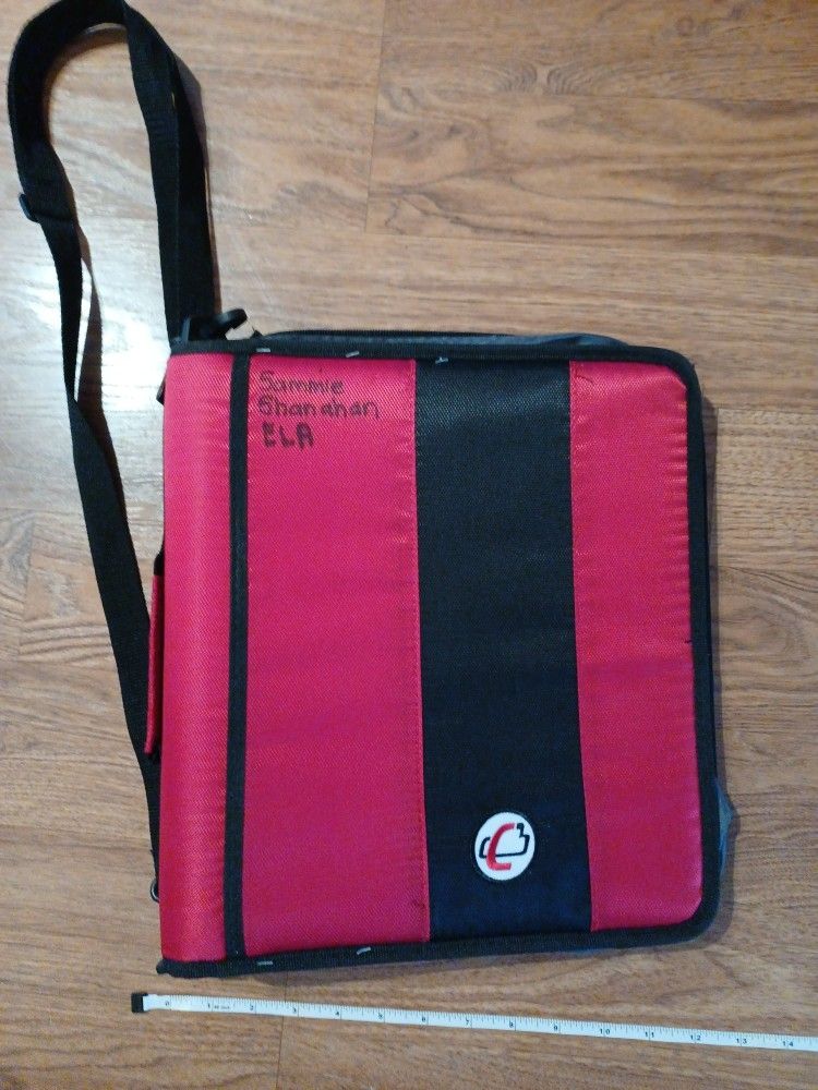Zippered Binder With Strap And Handle - photo 2