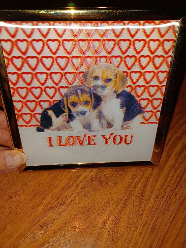 Adorable Framed 2-D Puppy Picture - photo 2
