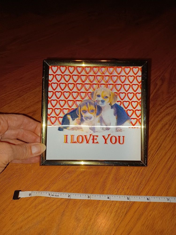Adorable Framed 2-D Puppy Picture - photo 5