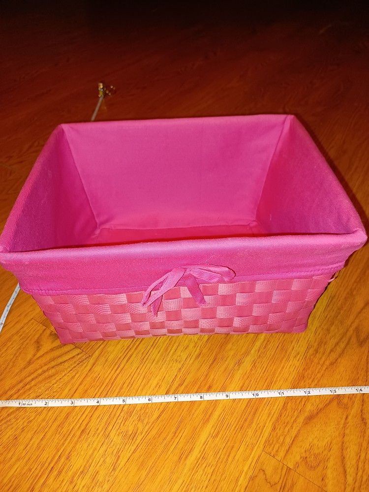 Pink Basket With Liner - photo 2
