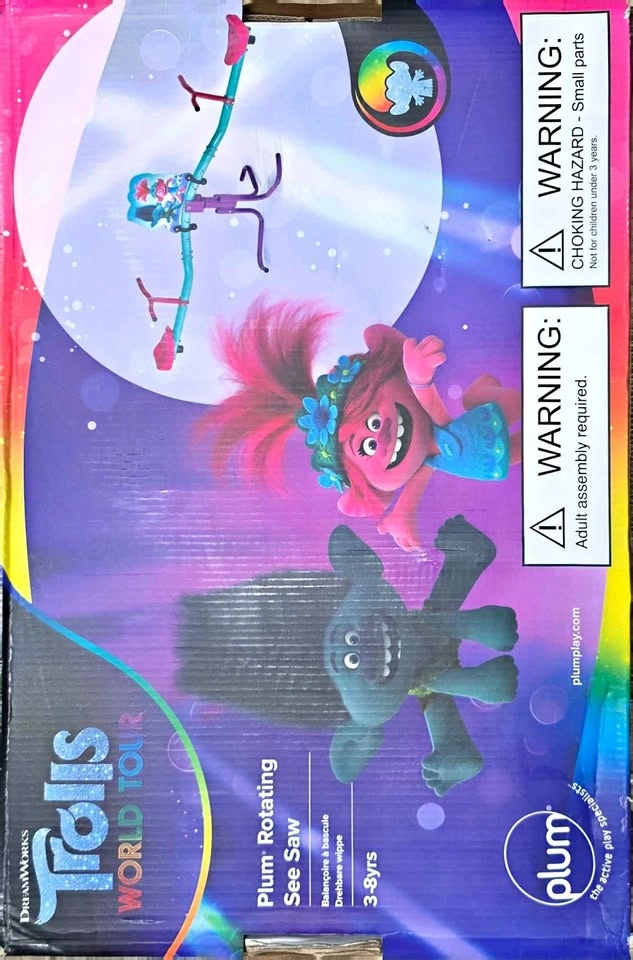 Trolls rotating see saw
